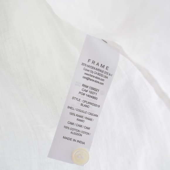 Frame Lauren Dress in Blanc - Picture 10 of 14